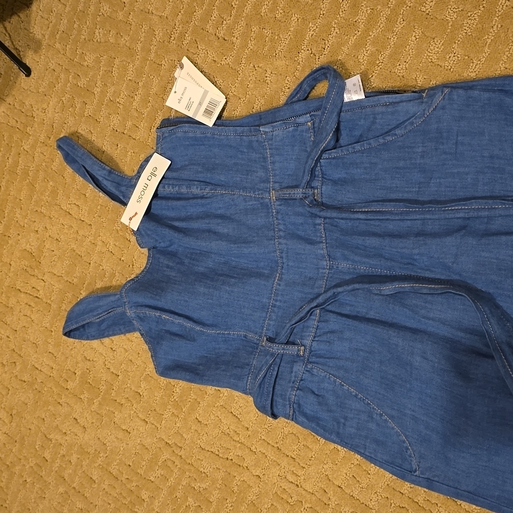 Ella Moss Denim Jumpsuit Sz 27 - Picture 6 of 13